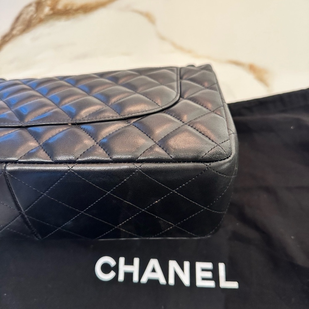 SOLD!!!! Chanel Jumbo Double Flap Lamb skin Quilted Bag - Picture 10 of 16